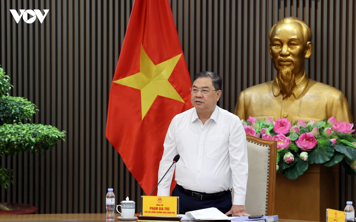 Phó Thủ tướng Thường trực Phạm Gia Túc làm việc với UBND thành phố Hồ Chí Minh